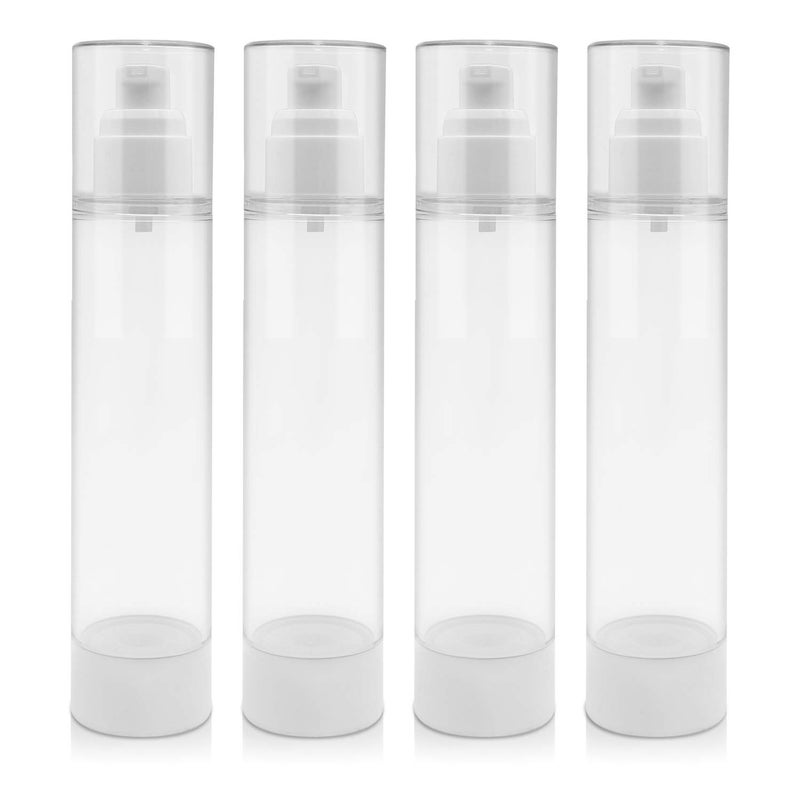 TrendBox 120ml  4oz Airless Vaccum Pump Travel Bottles for Lotions Cream  4 Pack