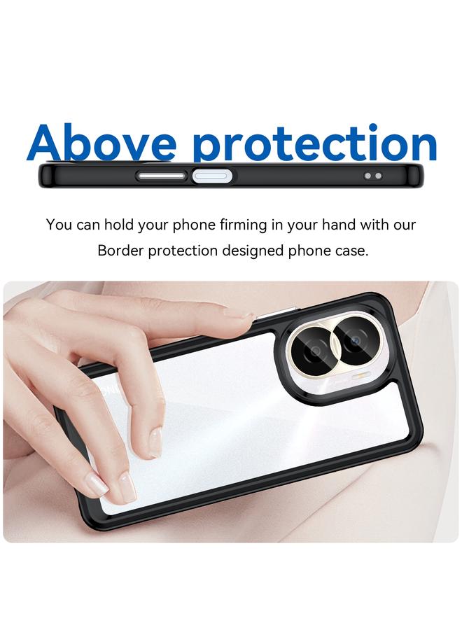 اس-توب جراب لهاتف Honor X40i من سلسلة ملونة من الأكريليك + جراب هاتف TPU - Image 5