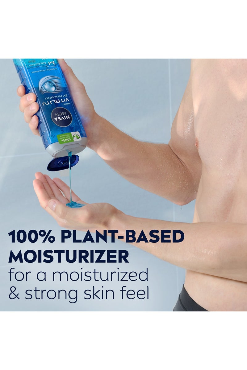 Nivea 3 In 1Vitality Fresh Shower Gel Masculine Scent Pack Of 3 - Image 3