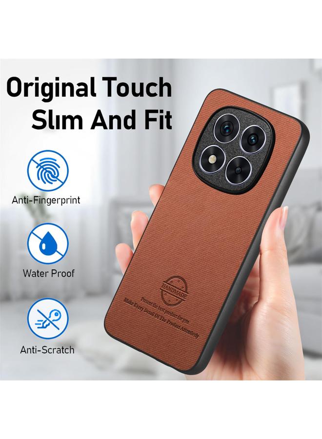 S-TOP Case For Redmi 14C Twill Fabric Leather Skin Back Phone Case - Image 5