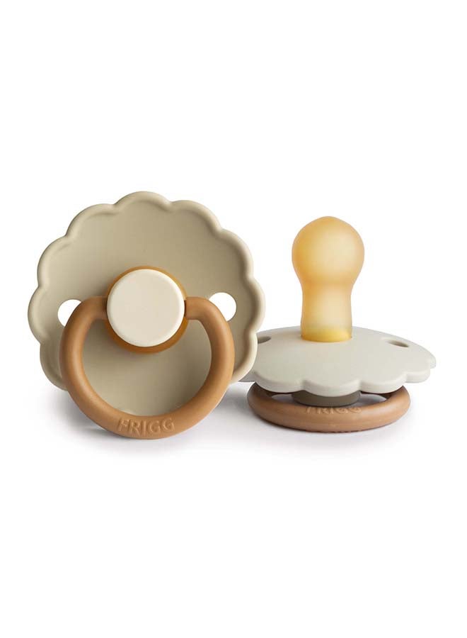 FRIGG Daisy Silicone Baby Pacifier 0-6M 1-Pack Desert - Size 1 - Image 2