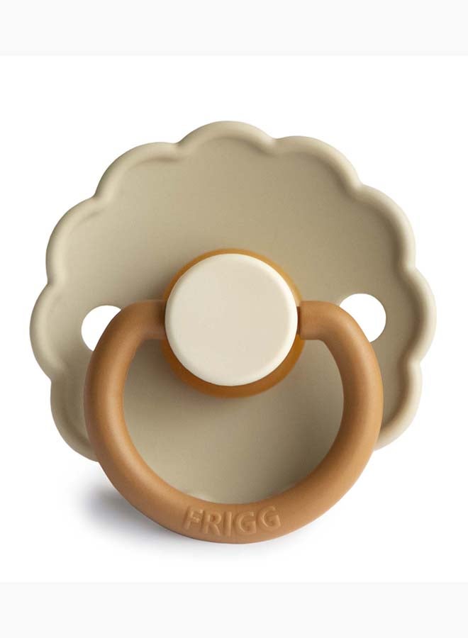FRIGG Daisy Silicone Baby Pacifier 0-6M 1-Pack Desert - Size 1