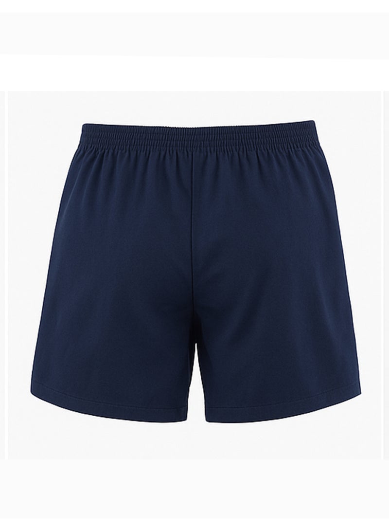 Tango Button Shorts (Solid) Charcoal Blue - Image 2