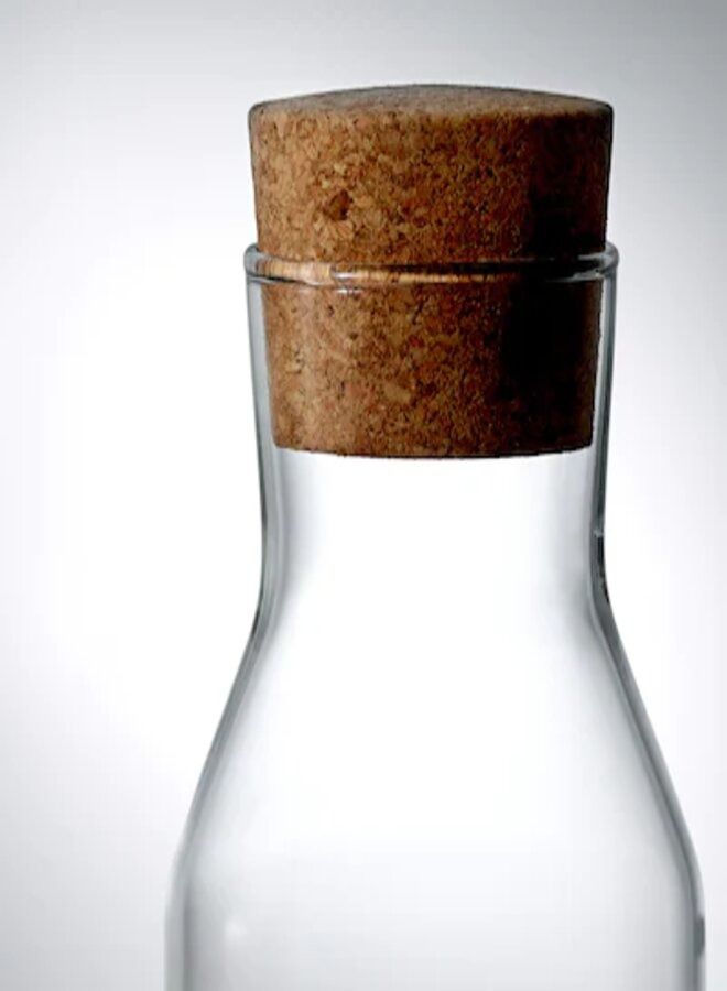 Carafe With Stopper Clear/Brown 1L  - Image 5