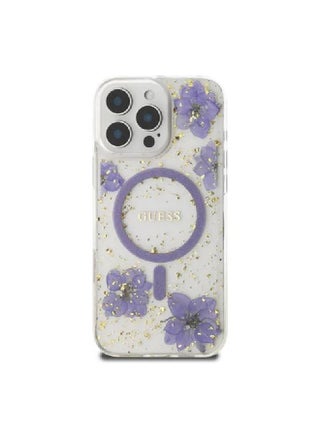 جراب Guess المريح المتوافق مع iPhone 16 Pro Max بتصميم زهور من الراتنج - بنفسجي - pzsku/ZDDB0CC4F48DED5C51008Z/45/1744297917/cae021b3-de3c-4ab7-975f-cf64fe344963