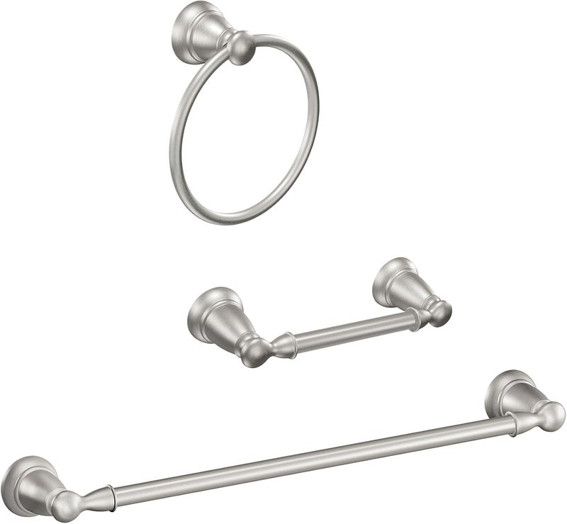 MOEN MOEN Banbury 3Piece Bath Accessory Kit in Brushed Nickel  - Image 1