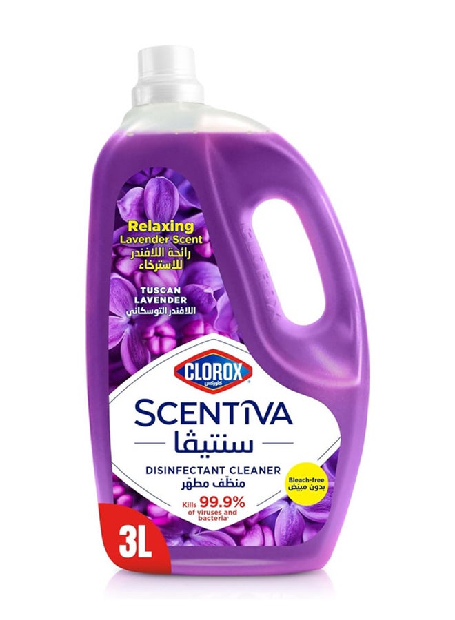 Clorox Scentiva Multipurpose Disinfectant Floor Cleaner Tuscan Lavender 3L - Image 1