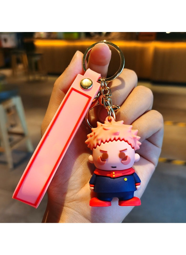 Generic - 1-Piece Jujutsu Kaisen Itadori Yuji Keychain Anime Key Ring Pendant - Image 1