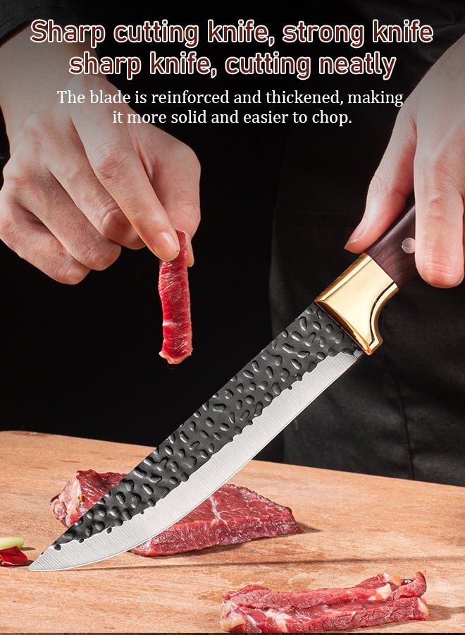 Hand-forged sharp boning knife 3-piece set  Sharp knife, stainless steel boning knife for cutting vegetables, dividing knife, three-piece knife set home-and-kitchen/kitchen-and-dining/flatware-16540/knives-24564 - Image 4