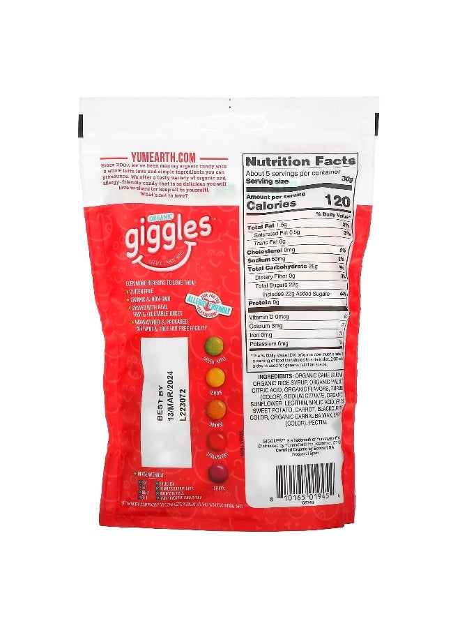 YumEarth YumEarth, Organic Giggles™, Chewy Candy Bites, 5 oz (142 g)  - Image 2
