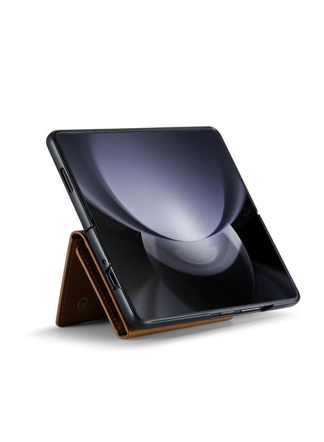 Dg Ming Case For Samsung Galaxy Z Fold5 M2 Series 3-Fold Multi Card Bag + Magnetic Phone Case - Image 3