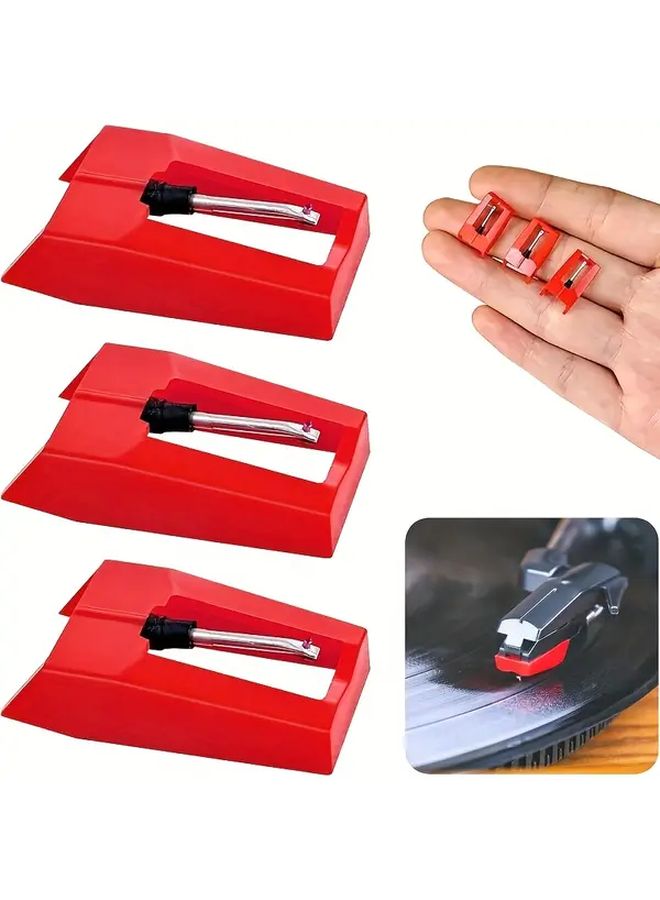Diamond Stylus 4 Pack for Turntables Compatible with Victrola Crosley LP Vinyl Players - Image 3