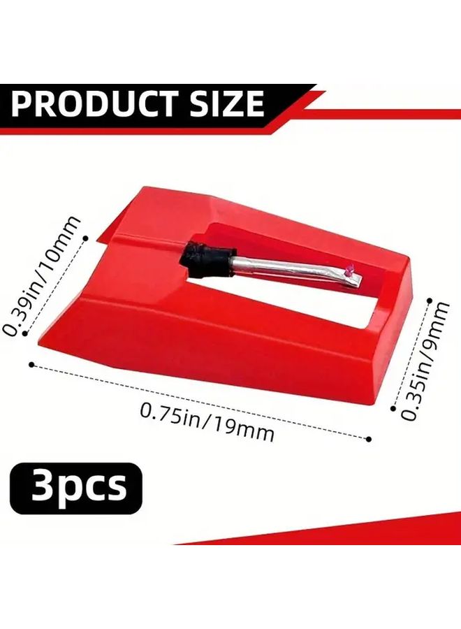 Diamond Stylus 4 Pack for Turntables Compatible with Victrola Crosley LP Vinyl Players - Image 4