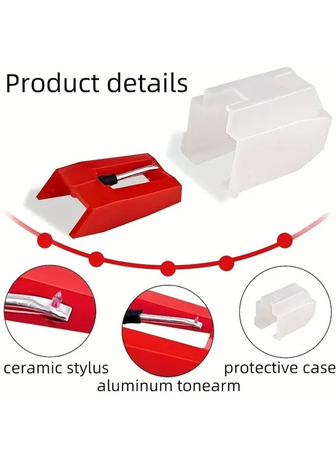 Diamond Stylus 4 Pack for Turntables Compatible with Victrola Crosley LP Vinyl Players - Image 5