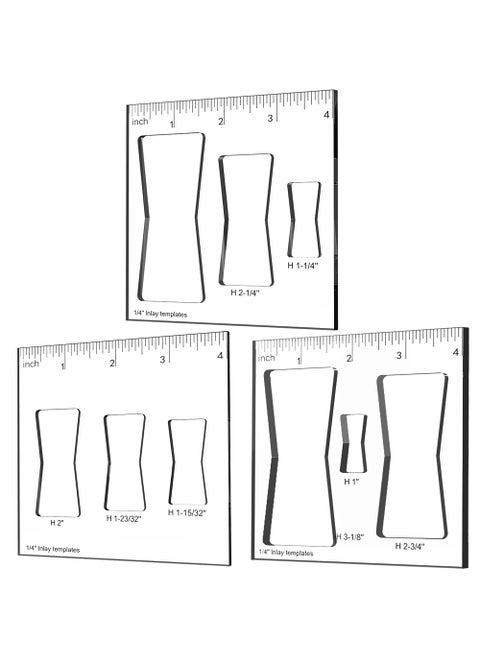 9 in 3 Router Templates for Woodworking Router Jig Template Butterfly Inlay Templates Decorative Templates