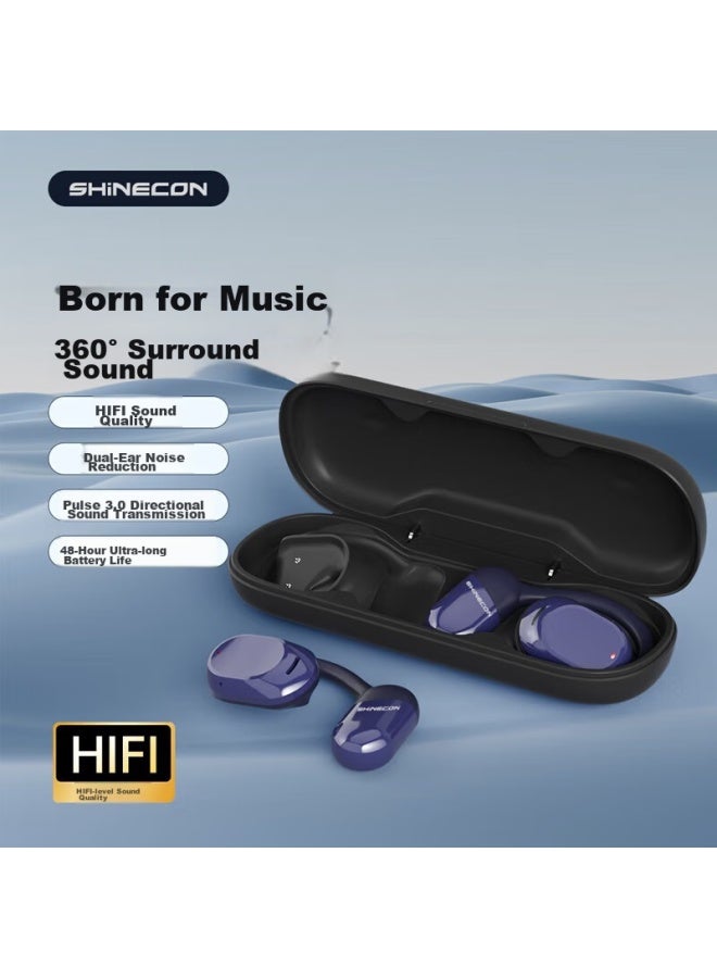 Shinecon Qh-010 Open-style Bluetooth Headphones, Over-ear Non-in Sports Earphones For Running And Cycling, Noise Reduction, Anti-noise, High Sound Quality - Image 1