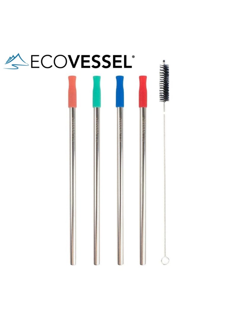 إكو فيسل عبوة من قطعتين من قش الفولاذ المقاوم للصدأ - Image 1