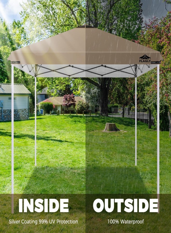 Flagly 10x10ft Replacement Canopy Top with Air Vent, Waterproof & UV Protection Canopy Tent Top Cover for Straight Leg Canopy Frame - for Outdoor, Patio, Event, Trade Show (Khaki, 10x10ft) - Image 5