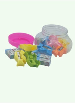 Aroma Colorful Sharpener & Eraser Set (18 Pieces) – Great for Kids and Crafts Sharpener and Eraser Set Fun and Functional for Kids and Students  - Image 1