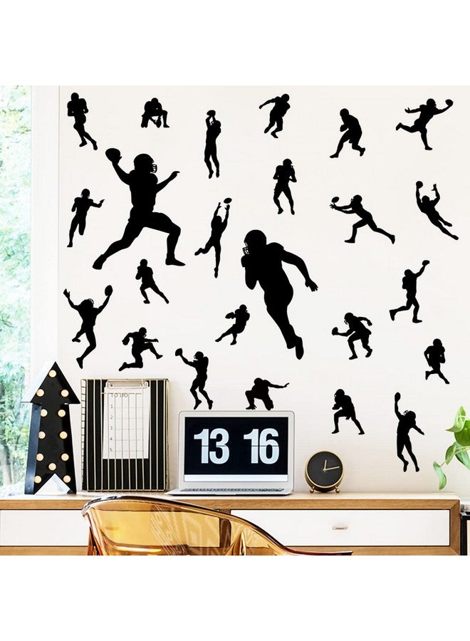 MEFOSS Football Player Silhouette Wall Stickers Foot Ball Sports Wall Decals Peel and Stick Wall Decals Art DIY Materials for Kids Teens Bedroom Nursery Playroom Home Wall Decoration … - Image 4