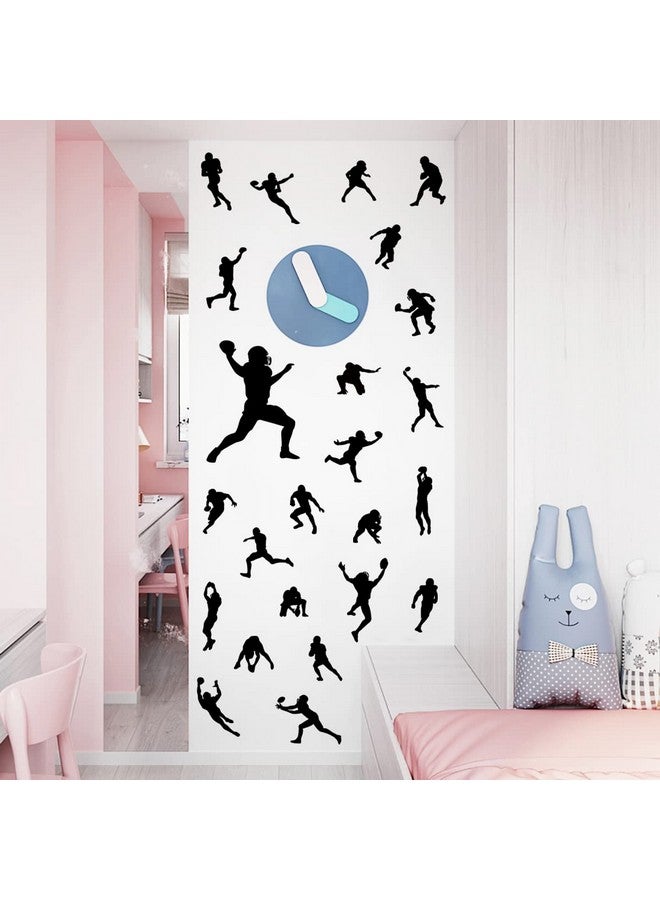 MEFOSS Football Player Silhouette Wall Stickers Foot Ball Sports Wall Decals Peel and Stick Wall Decals Art DIY Materials for Kids Teens Bedroom Nursery Playroom Home Wall Decoration … - Image 5