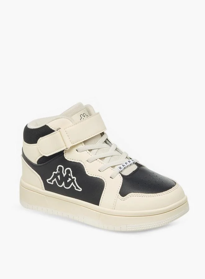 Kappa Boys Colourblock Hook And Loop High Top Sneakers