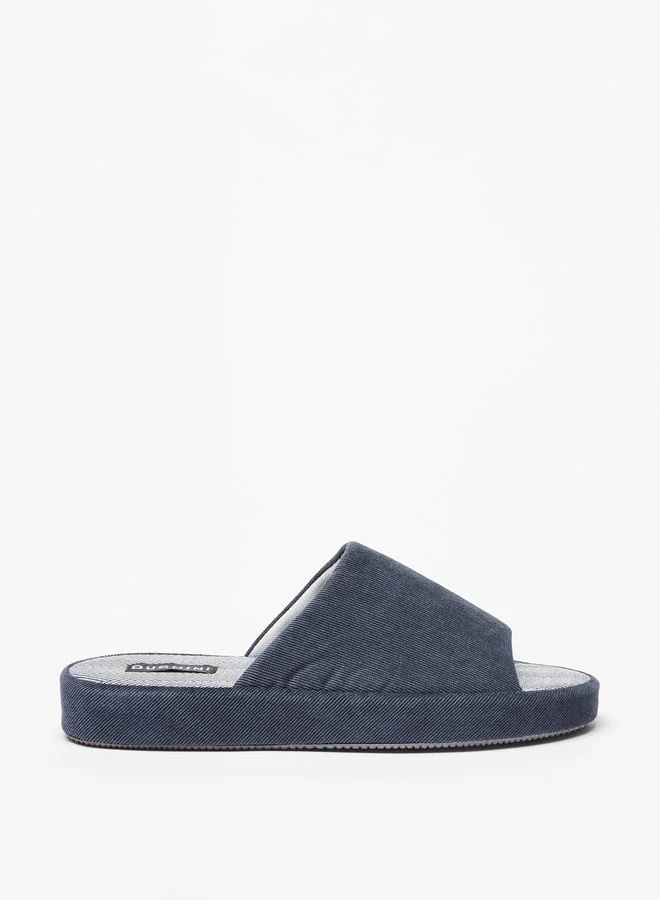 DUCHINI Men's Textured Bedroom Slippers