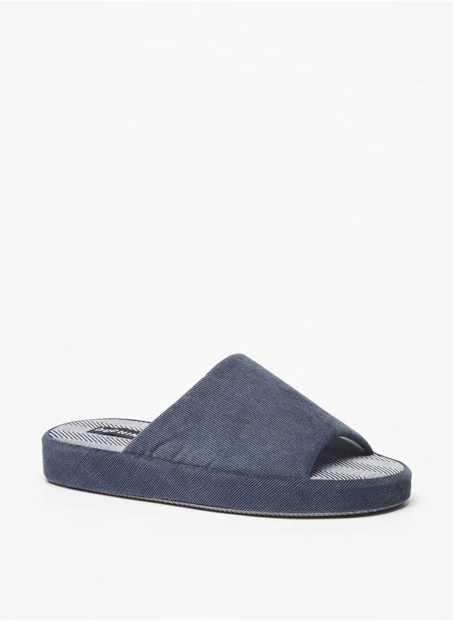 DUCHINI Men's Textured Bedroom Slippers