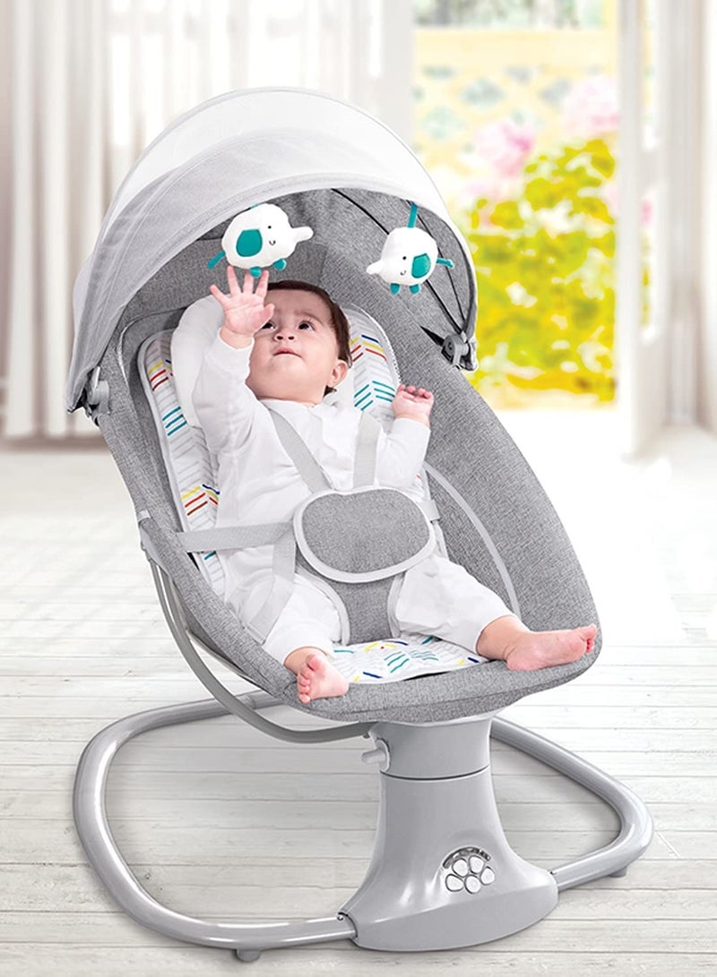 Baby Swing for Infants Rocking Chair with Remote Control 3-in-1 Adjustable backrest Baby Bouncer Electric Adjustable Rocking Chair - Image 1