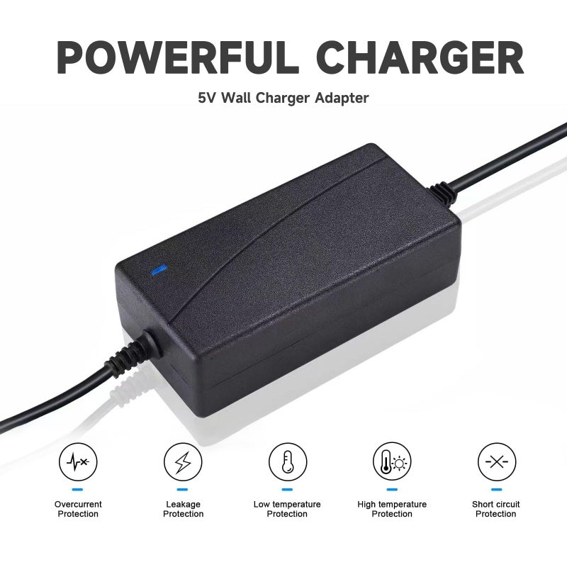 QKCOK Replacment for Sceptre Monitor Power Cord 12V 5A AC Adapter for Sceptre EC Series 32" 30" 27" 24" 22" 20" 19" 15" E248W E225W E205W E275W E209W Monitor Power Supply Cord Charger & More 12V 5V 4A 3A 2A - Image 4