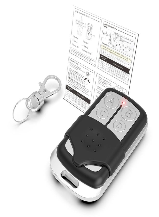 Acvoce Garage Door Opener Remote for Liftmaster Chamberlain Craftsman Opener with Purple Yellow Red Orange Green Learn Button, Keychain Type, 1 Pack - Image 1