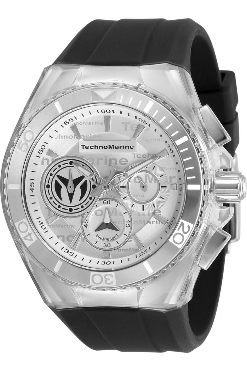TechnoMarine ساعة كواتز للرجال من تيكنومارين TM118122 (مقاس واحد، أسود) - Image 1