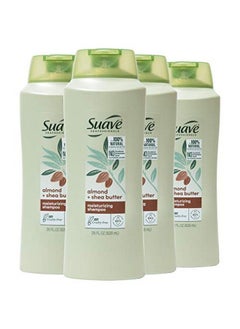 Suave Professionals Moisturizing Shampoo For Dry Hair Almond And Shea Butter Parabenfree And Dyefree 28 Oz Pack Of 4  - Image 3