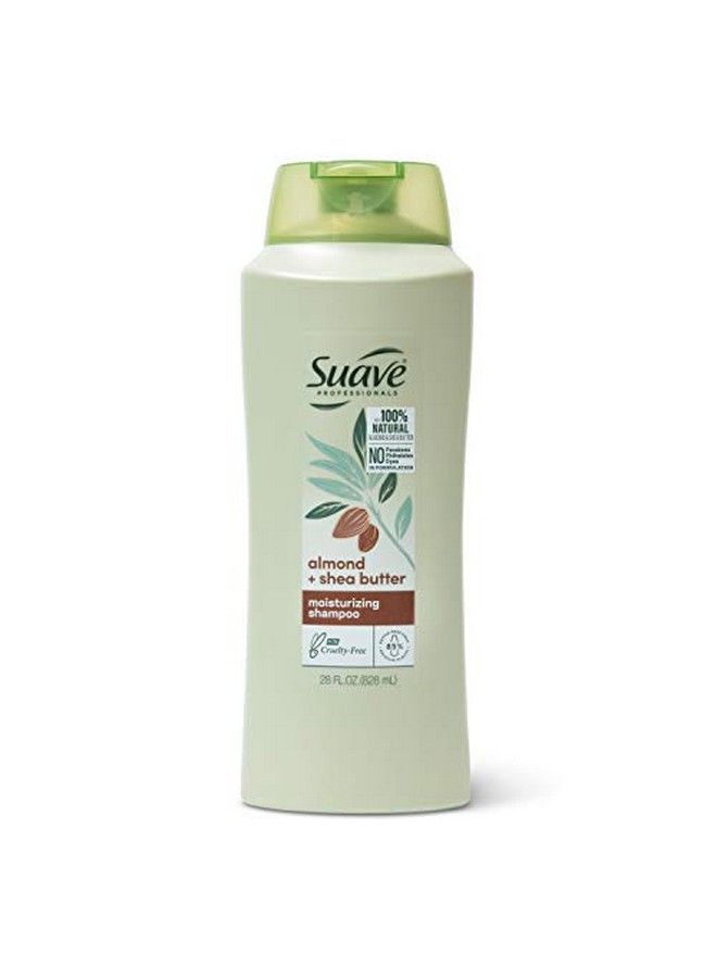 Suave Professionals Moisturizing Shampoo For Dry Hair Almond And Shea Butter Parabenfree And Dyefree 28 Oz Pack Of 4 - Image 4