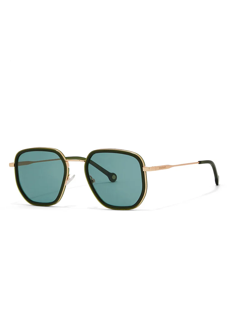 30Sundays Archaic,Men Sunglasses, Geometric Sunglasses, UV Protection: UV400 (Green,Green)