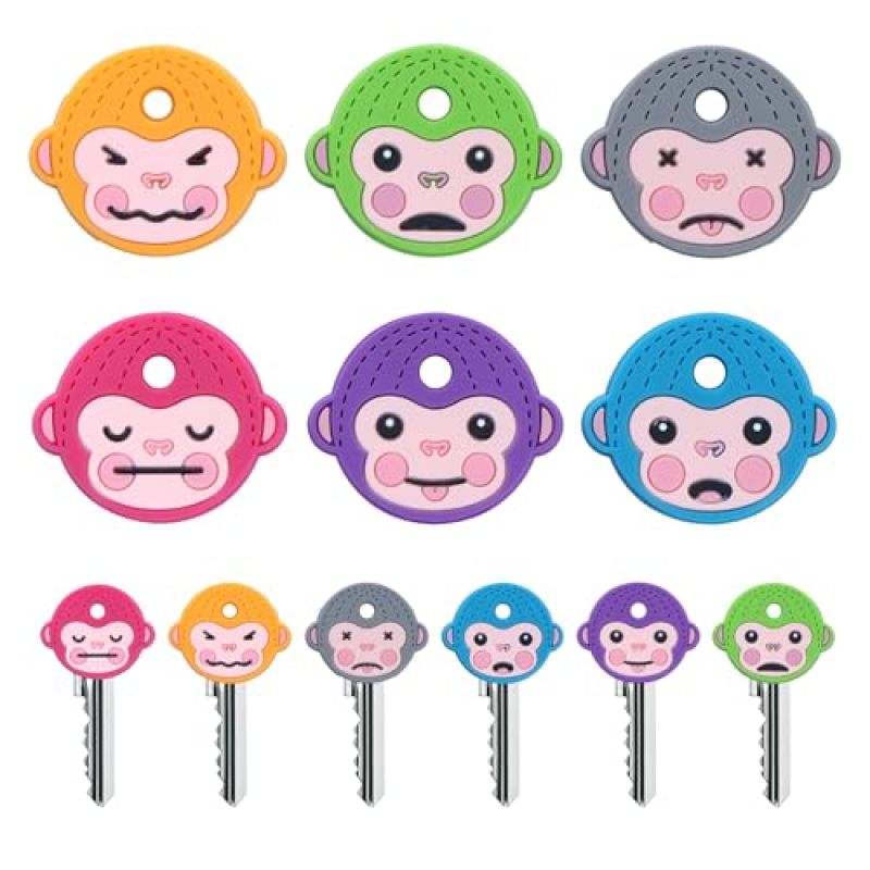 Key Caps: Door Key Covers - Key Identifiers for Home Organization - Image 1