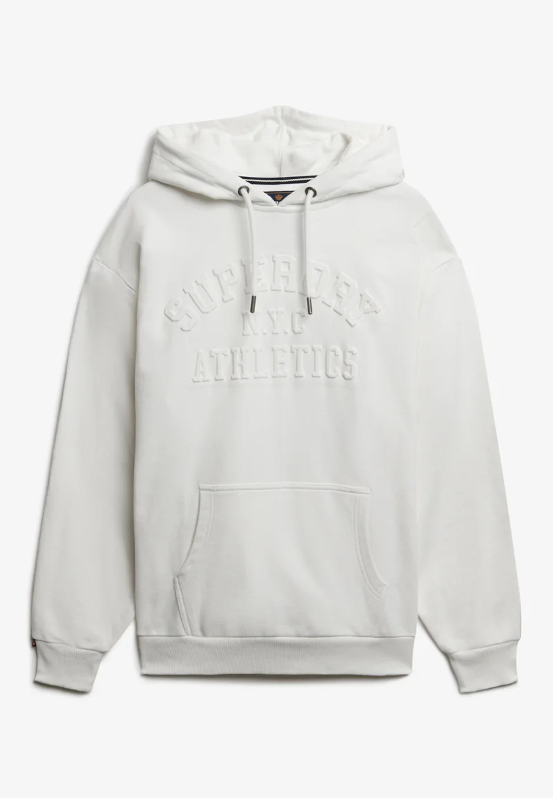 Athletic Embossed Oversized Hoodie
