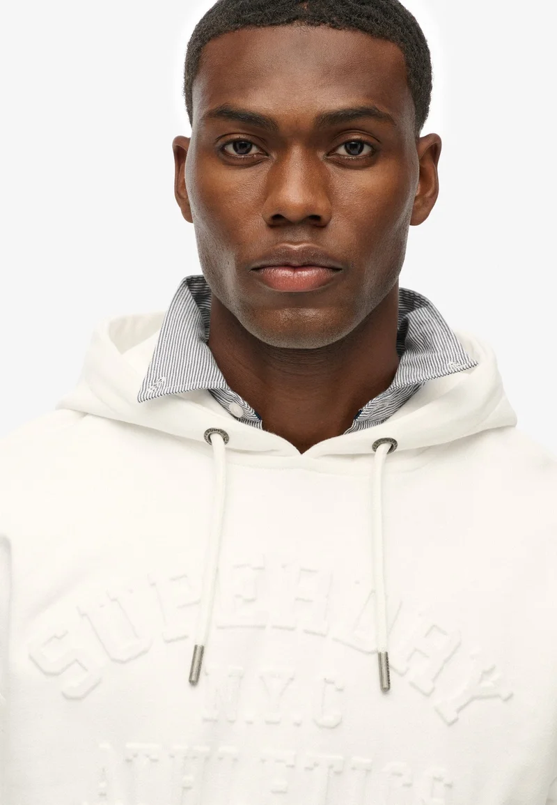 Superdry  Athletic Embossed Oversized Hoodie for Men | Best Price UAE