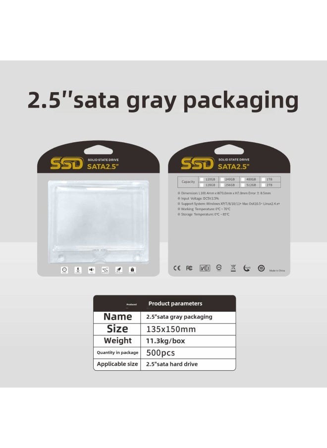 Direct SSD Packaging Box SATA2.5 SSD M.2 Neutral Universal Packaging Box-Color:Black M.2 Packing With Blister-Capacity:Universal  - Image 3