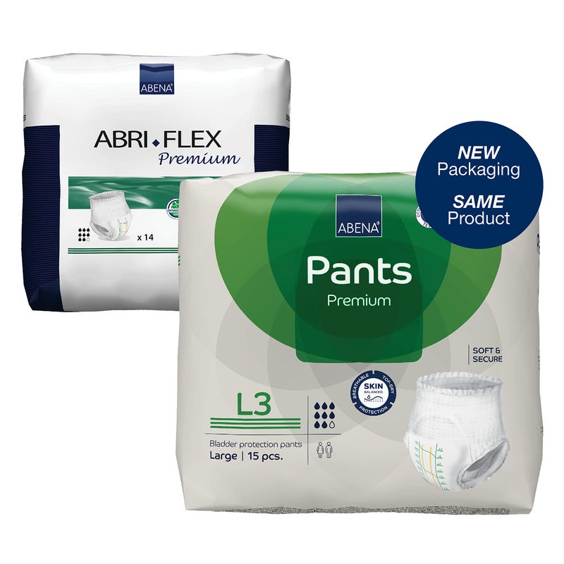 Abena Premium Incontinence Protective Underwear Abena Pants Pullups Heavy Absorbency Level 3 Large 45 Count