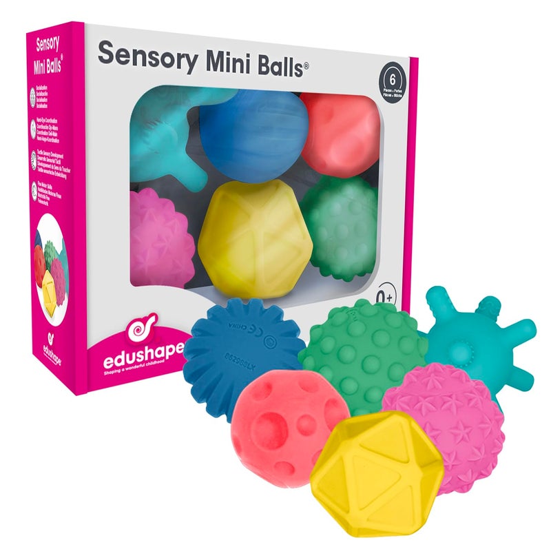 Edushape Baby Sensory Balls, 6 Count (Pack of 1) - Image 1