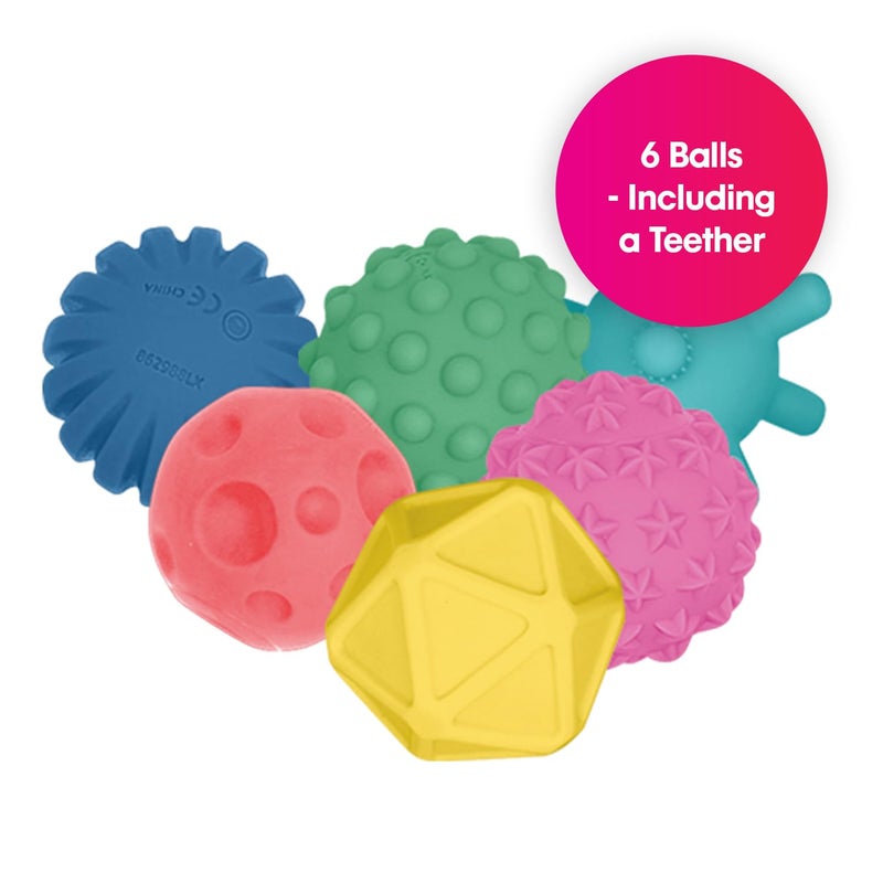 Edushape Baby Sensory Balls, 6 Count (Pack of 1) - Image 2
