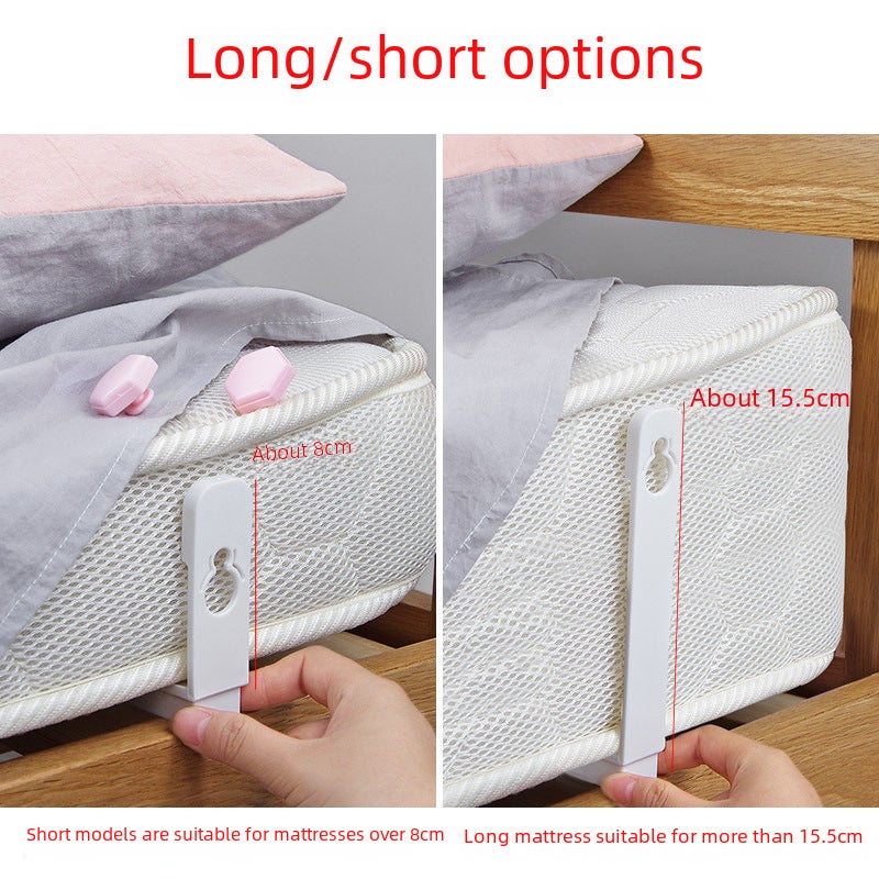 1197 Bed Sheet Anti-slip Buckle 4 Mattress Bed Sheet Angle Setcher Two Size Quilt Anti-running Fixed Buckle(Grey-Short) - Image 4