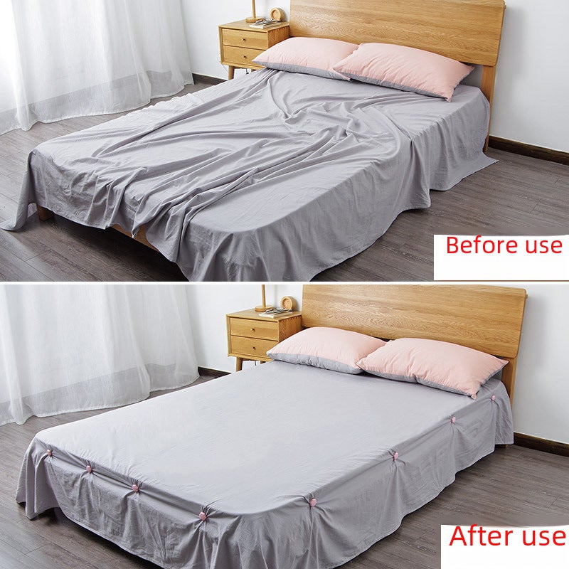 1197 Bed Sheet Anti-slip Buckle 4 Mattress Bed Sheet Angle Setcher Two Size Quilt Anti-running Fixed Buckle(Grey-Short) - Image 3