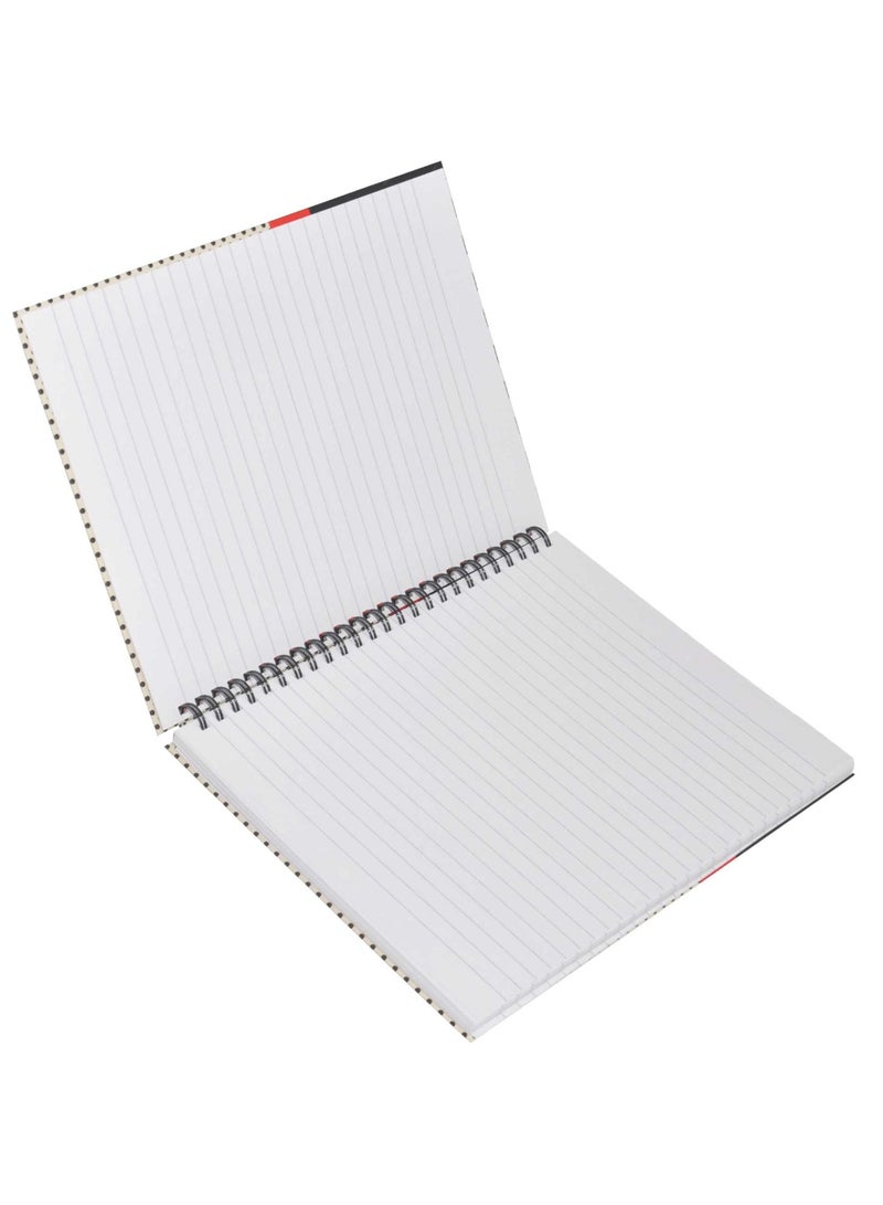 FIS LIGHT Pack of 5  Spiral Hard Cover Notebook, Single Line, 9X7 Inches (22.86 X 20.32 CM) 100 Sheets -LINBS971709 - Image 3
