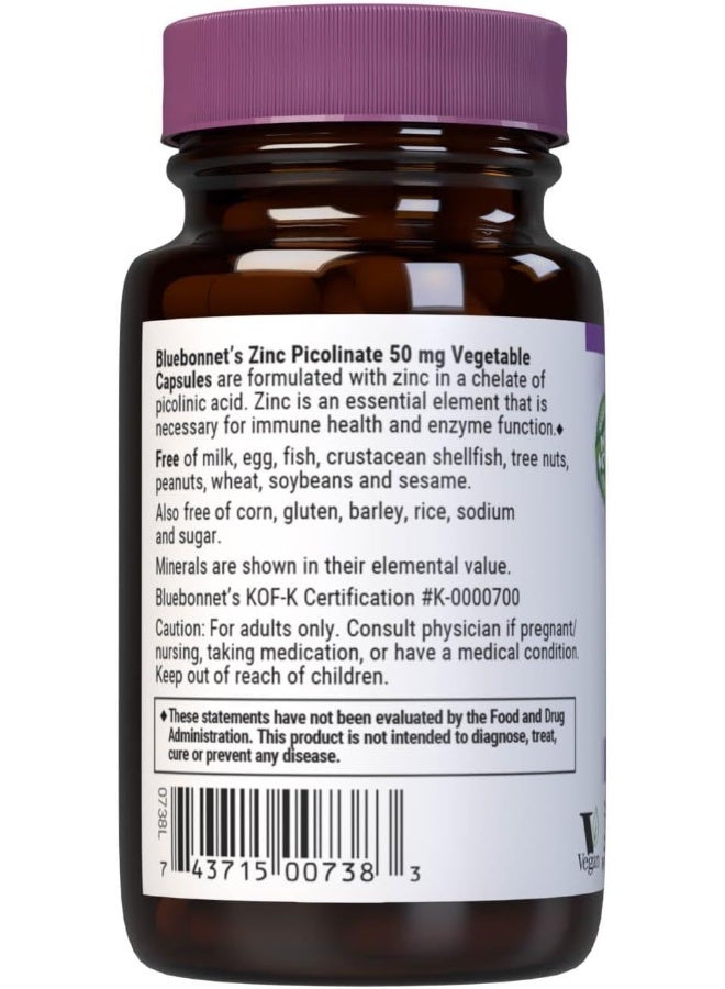 Blue Bonnet بي بي زنك بيكولين 50 ملغ 50 كبسولة #738 - Image 3