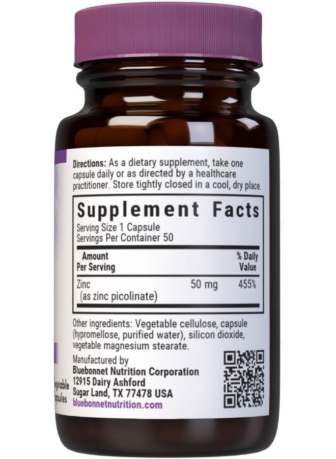 Blue Bonnet بي بي زنك بيكولين 50 ملغ 50 كبسولة #738 - Image 2