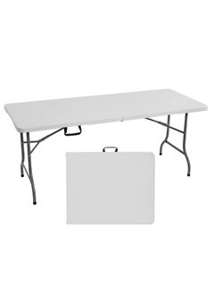 Generic Rheinberg Heavy Duty Folding Table 1.80m, Picnic, Camping, Garden Table, Outdoor Dinner Table, BBQ Table (White)  - Image 1