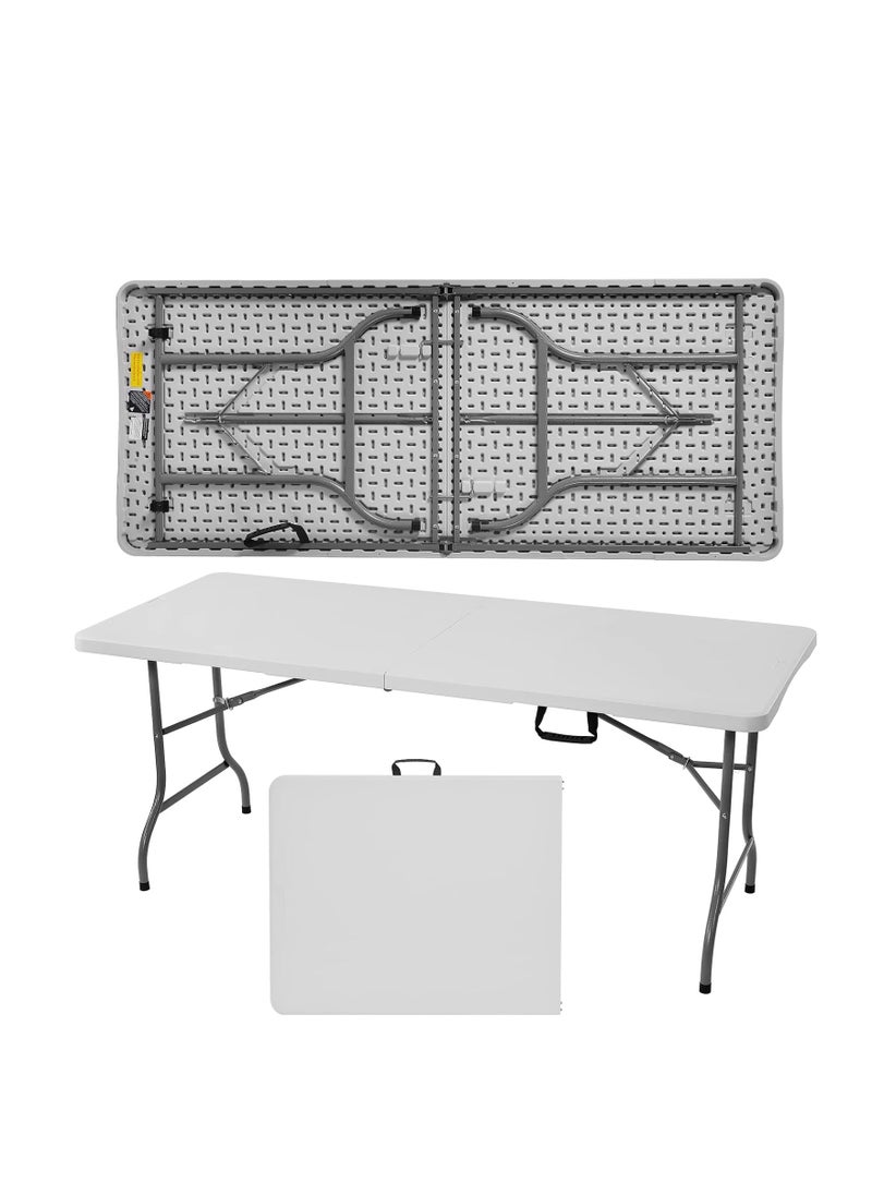 Generic Rheinberg Heavy Duty Folding Table 1.80m, Picnic, Camping, Garden Table, Outdoor Dinner Table, BBQ Table (White)  - Image 5