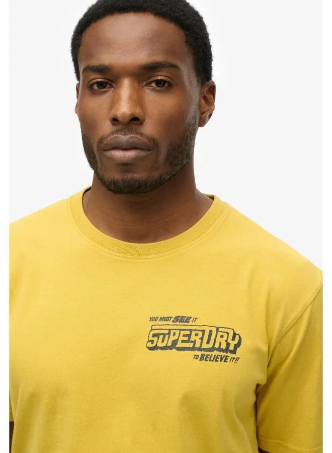 سوبر دراي تي شيرت جرافيك بي-موفي فضفاض